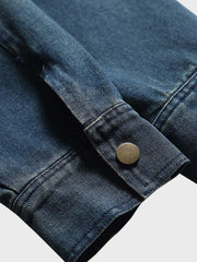 ウォッシュ加工 レトロ デニム ジャケット