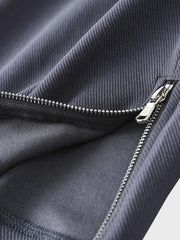 スリットジップ スウェット