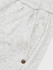 裾絞り 裏起毛コットン スラックス