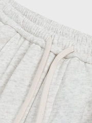 裾絞り 裏起毛コットン スラックス