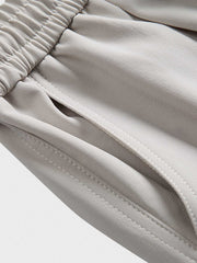 ゴムウエスト ワイド カジュアルパンツ