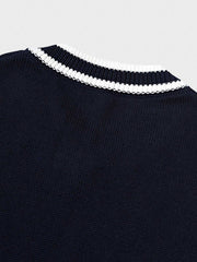 2色展開 Vネック ニットベスト