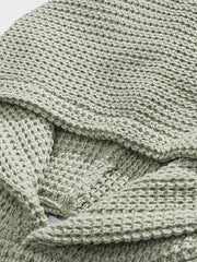 3色展開 ニット フード付きスウェット