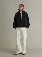 450G ハーフジップ POLOスウェット