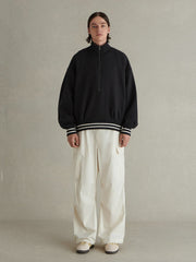 450G ハーフジップ POLOスウェット