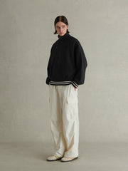 450G ハーフジップ POLOスウェット