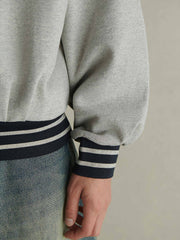 450G ハーフジップ POLOスウェット