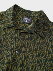 熱帯植物柄 リラック スシャツ