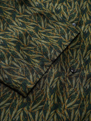 熱帯植物柄 リラック スシャツ