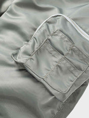 デタッチャブルジップフライトジャケット