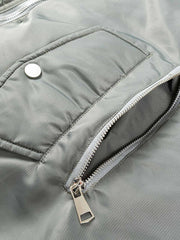 デタッチャブルジップフライトジャケット