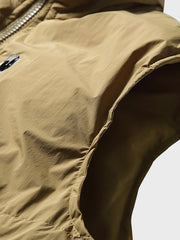 スタンドカラー コットン ベスト