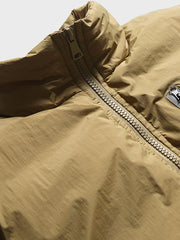 スタンドカラー コットン ベスト