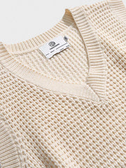 ワッフルニットベスト