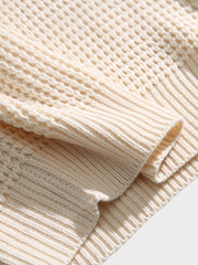 ワッフルニットベスト