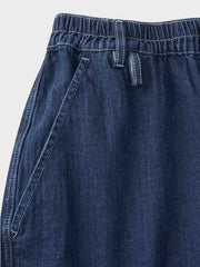 デニムワイドテーパードイージーパンツ