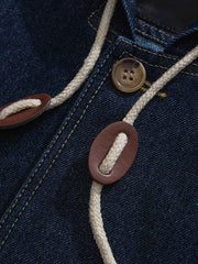 フード付き デニムジャケット