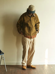 ショート丈 コーデュロイ襟 2色入り ワークジャケット