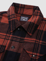 赤いチェック柄 ハンティングシャツジャケット