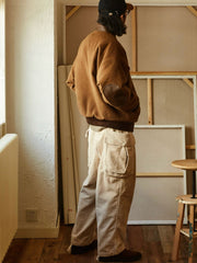 ウール混 ツイードベースボールジャケット