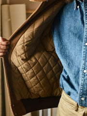 ウール混 ツイードベースボールジャケット