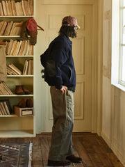 ウール混 ツイードベースボールジャケット