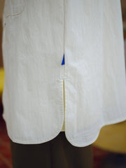 シワ加工 ボタンダウン 長袖シャツ