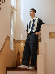 キューバカラー ストライップ アロハシャツ