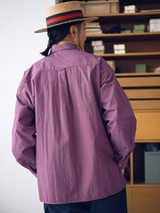 シワ加工 ボタンダウン 長袖シャツ