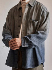 グラデーション ストライプシャツ