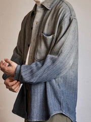 グラデーション ストライプシャツ