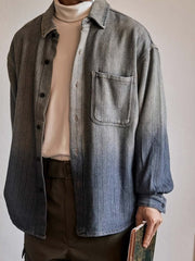 グラデーション ストライプシャツ