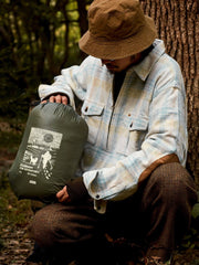 ジッパー付き チェック柄 プルオーバーシャツ