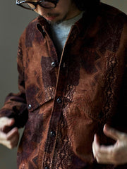 コーデュロイ ウエスタン プリント シャツ