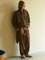 コーデュロイ ウエスタン プリント シャツ