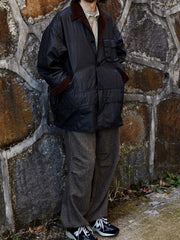 キルティング ハンティングコート