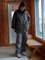 キルティング ハンティングコート