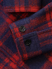 チェック柄 ウールジャケット