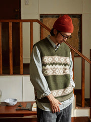 シェットランドウール フェアアイルセーター ベスト