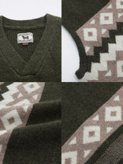 シェットランドウール フェアアイルセーター ベスト