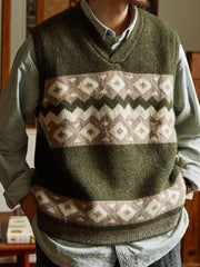 シェットランドウール フェアアイルセーター ベスト