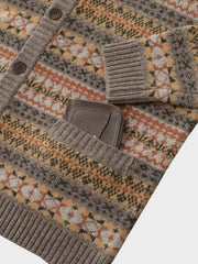 ウール混 カーディガン