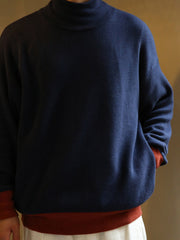 カシミヤタートル ネックニット