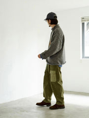 フィッシャーマン ウールケーブル セーター