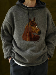 フィッシャーマン ウールケーブル セーター