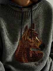 フィッシャーマン ウールケーブル セーター