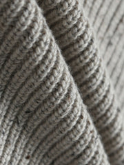 肘パッチ ドロップショルダー セーター