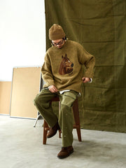 フィッシャーマン ウールケーブル セーター