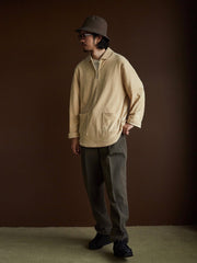 コットンタオル 丸襟 プルオーバー