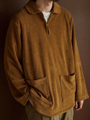 コットンタオル 丸襟 プルオーバー